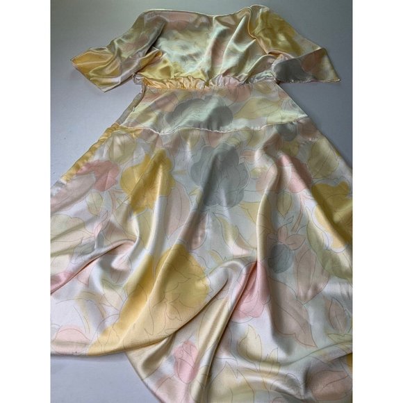 Zizi Women’s Long Dress Cream Blush Peach Color Size 8 Tea Party Wedding - Picture 12 of 12